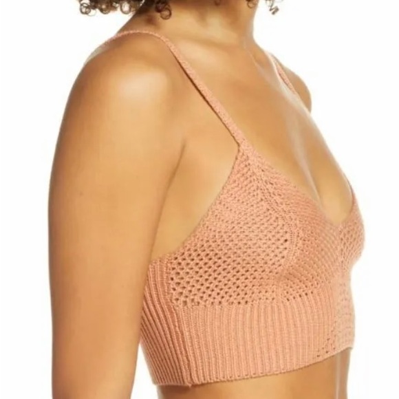 Free People You Wanna Be Brami crochet crop top, XS, new with tags - Picture 2 of 4